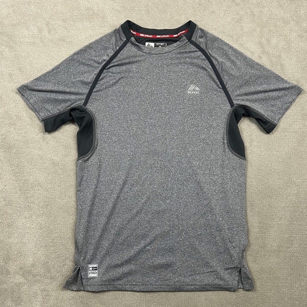 RBX Performance Shirt Mens Medium Gray Fitted Pro X-Dri Short Sleeve CRM249